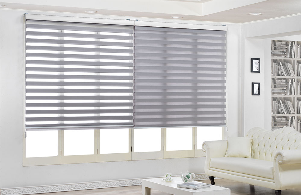Grey Tricoshade Blinds